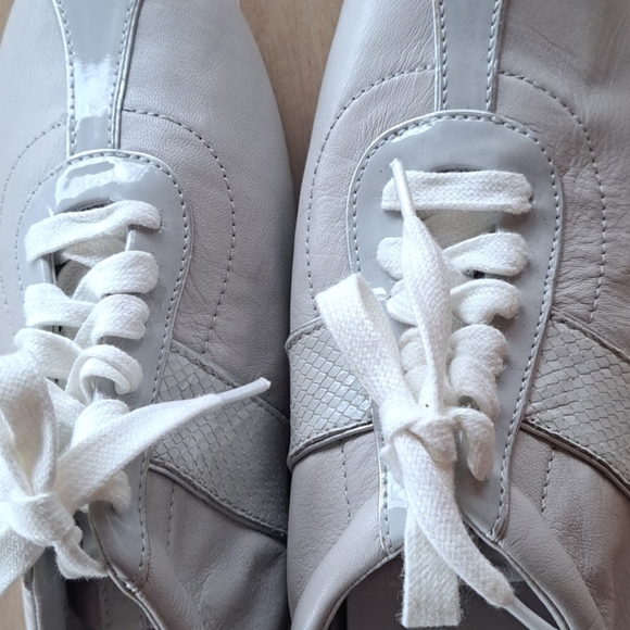 Cole Haan Grand.Os Soft Leather Lace-Up Classic Vintage Inspired Trainers - Picture 3 of 10